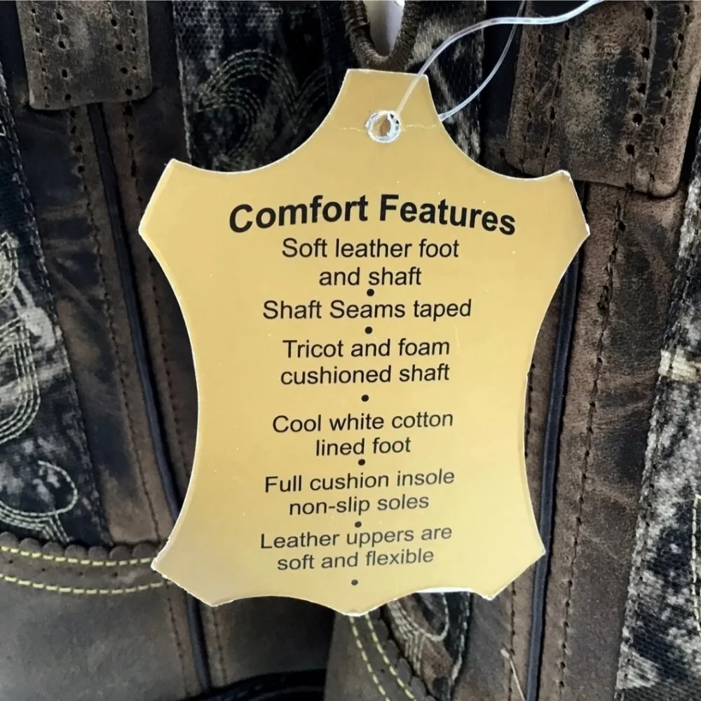 Smoky Mountain Women's 6360 Pawnee Brown Distressed Camo Western Boots -…